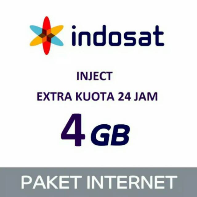 PROMO INJECT EXTRA KUOTA INDOSAT 4GB 24JAM