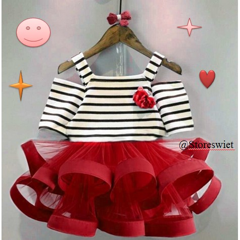 Baju Anak Perempuan Impurt Terbaru Dress Gaun Pesta Anak Lucu Kekinian Umur 1 2 3 4 5 Tahun