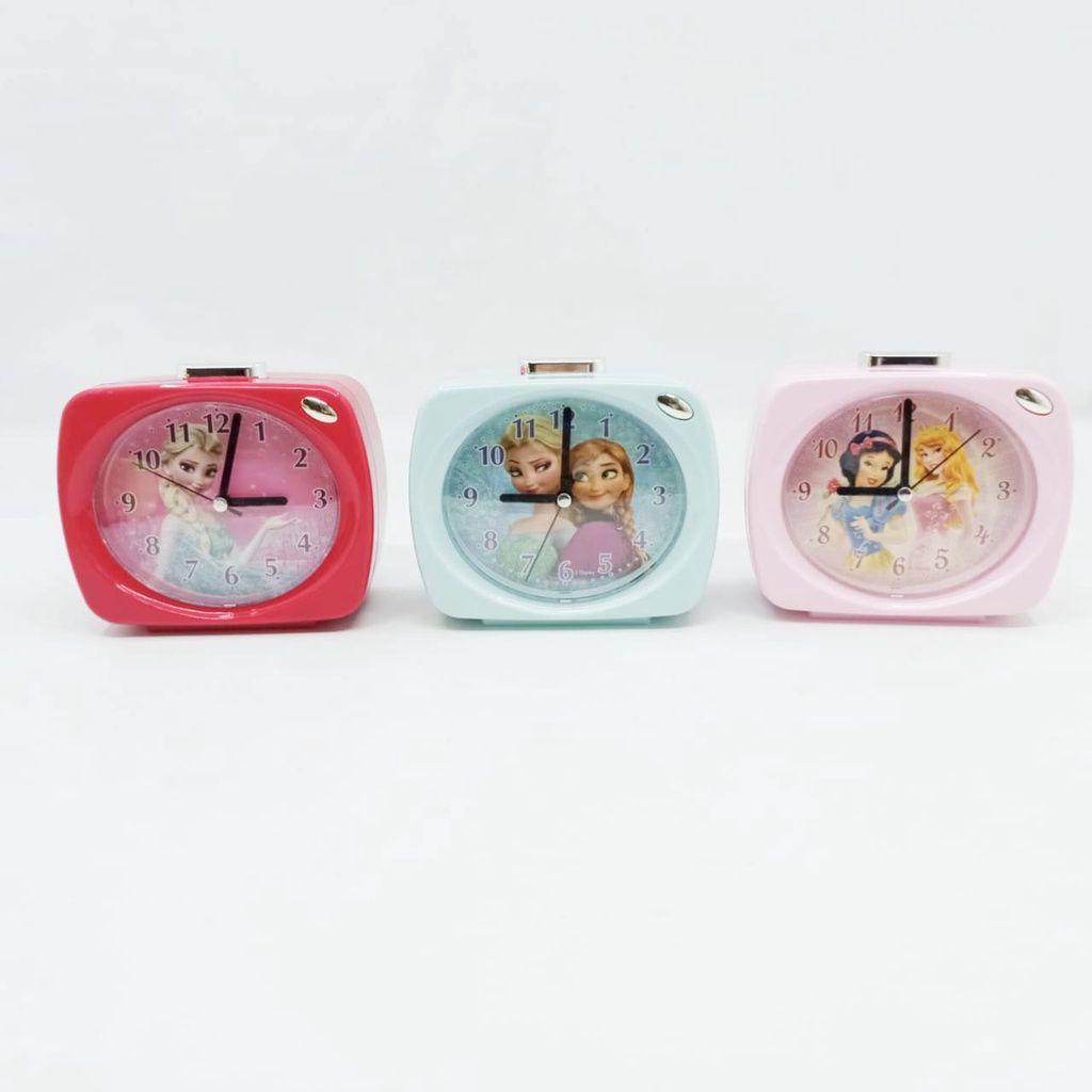 Jam Weker Beker / Jam Meja Alarm Mini Karakter Kartun Anak