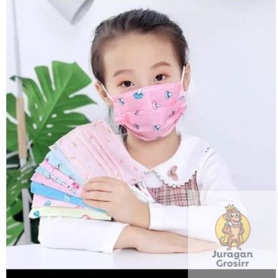 JG - MASKER ANAK 3 PLY / 3 PLY ANAK KARAKTER / MOTIF / 50 PCS