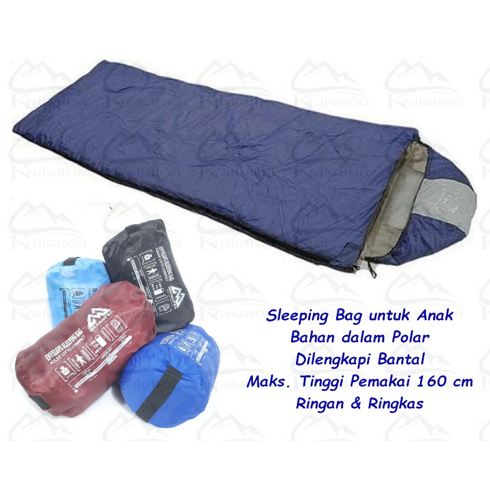 【COD】 Matras &amp; Sleeping Bag` Polar Dacron WATERPROOF - Bulu SUPER - Bantal` Kantong Tidur