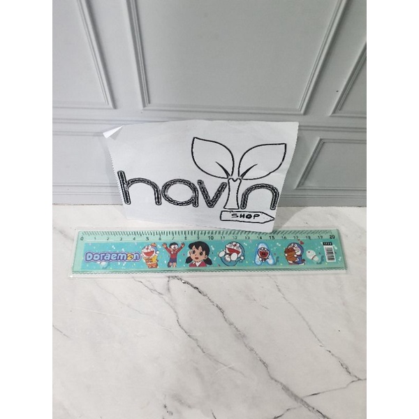 garisan 20cm/penggaris 20cm/mistar 20cm-Doraemon