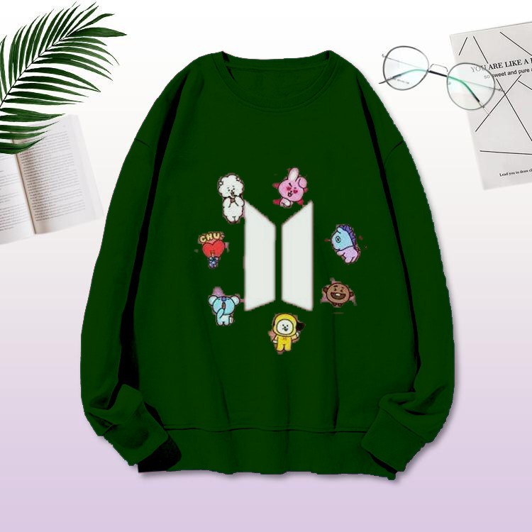 SWEATER BTS-SWEATER LOGO ARMY MEMBER BTS