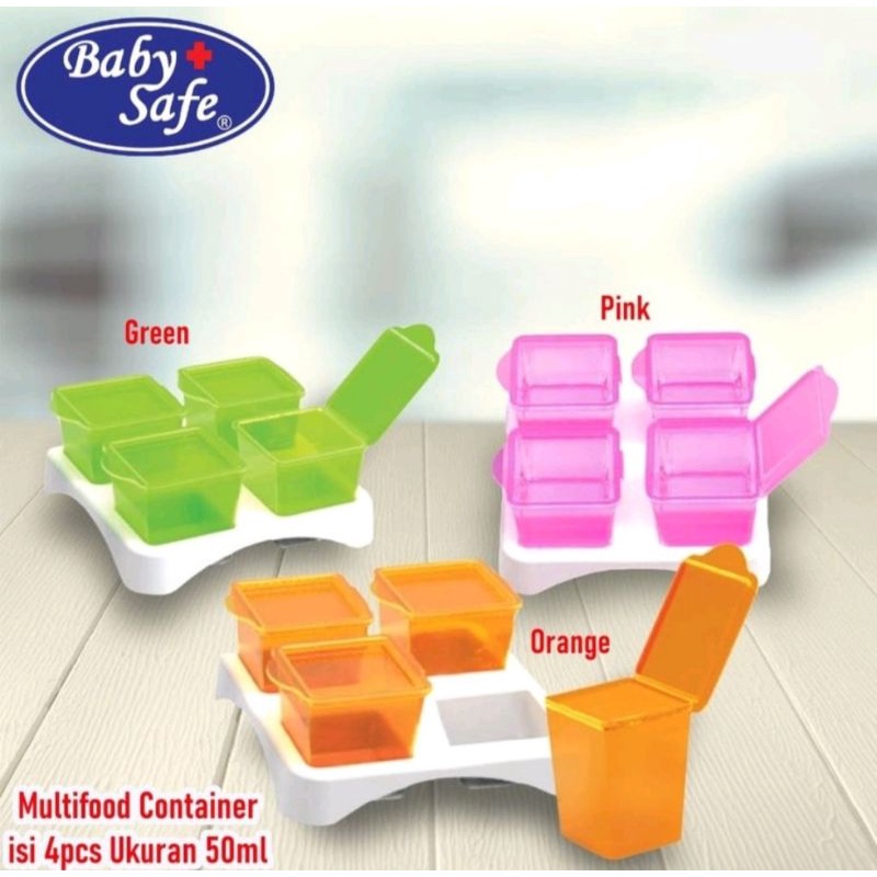 Babysafe multi food container AP009/ Penyimpanan makanan