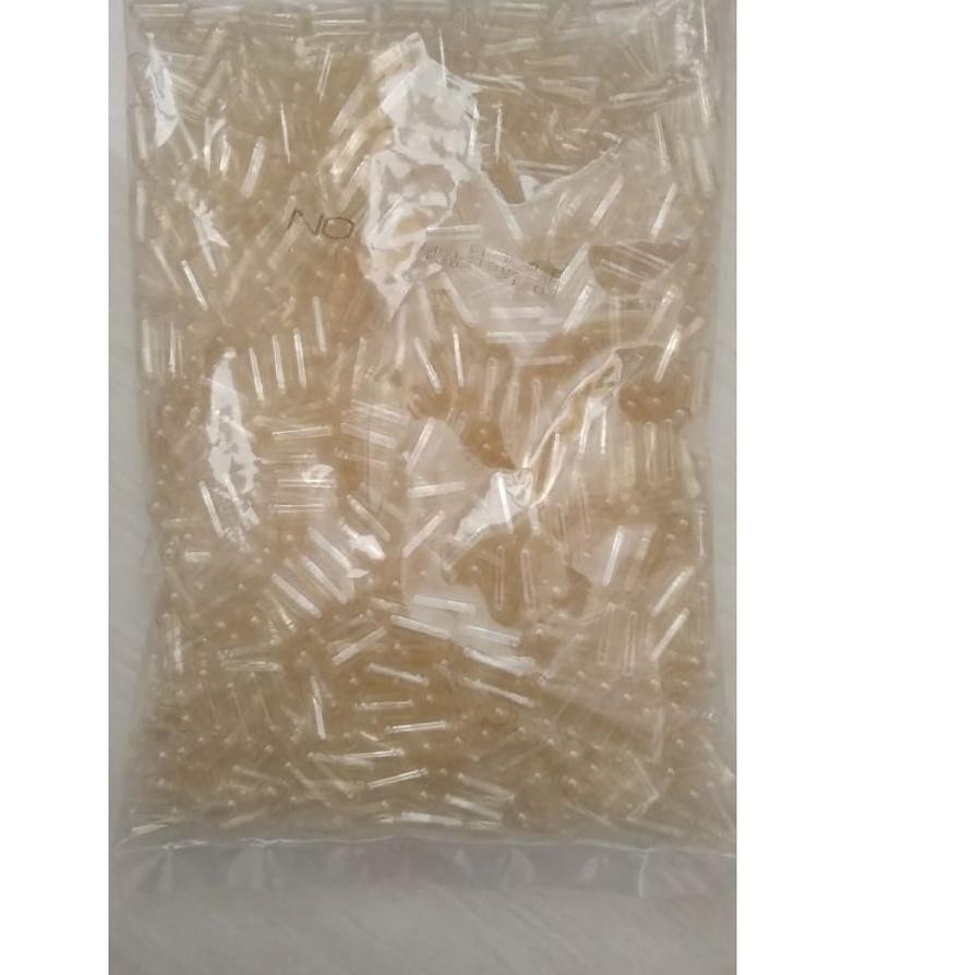 "- CANGKANG KAPSUL NATURAL / CANGKANG KAPSUL BENING NO 0 