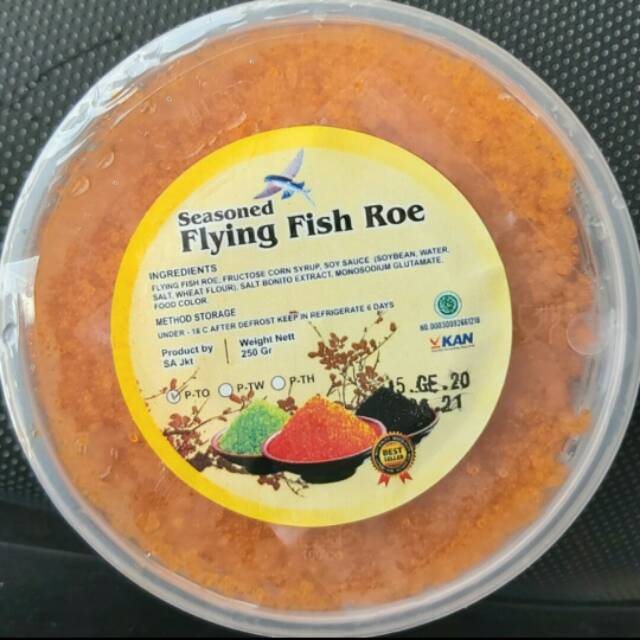 

Tobiko Orange – Flying Fish Roe 250 gr kotak panjang