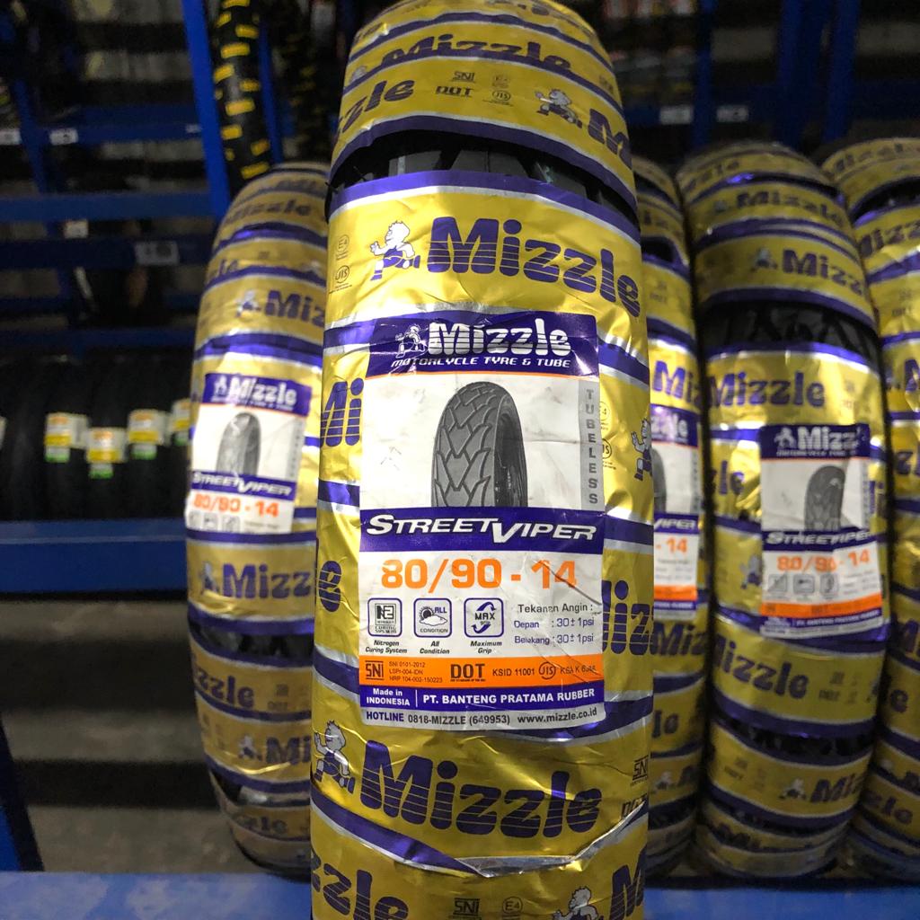 Ban motor matic Mizzle Street Viper 80 90 14 tubeless beat mio vario