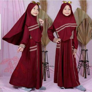  Baju  Gamis  Muslim Anak Katun Kaos Adem Usia Umur 1 2 3 4 5 