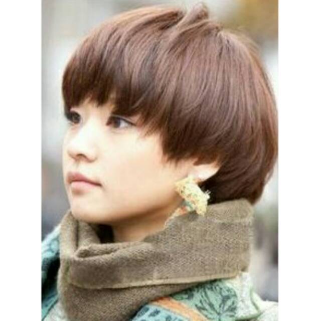 Wig / Rambut Palsu Pendek Wanita Korea Mode High Quality
