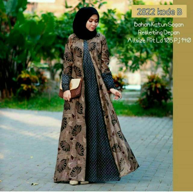 SNI GAMIS BATIK SRIWEDARI STANDART MEDIUM SUPER JUMBO LD105 - 120 CM BUMIL/BUSUI KATUN SOGAN GENES