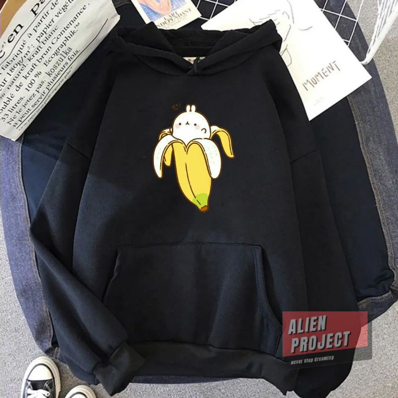 Alien Project Hoodie Banana Hoodie cewek Hoodie Wanita