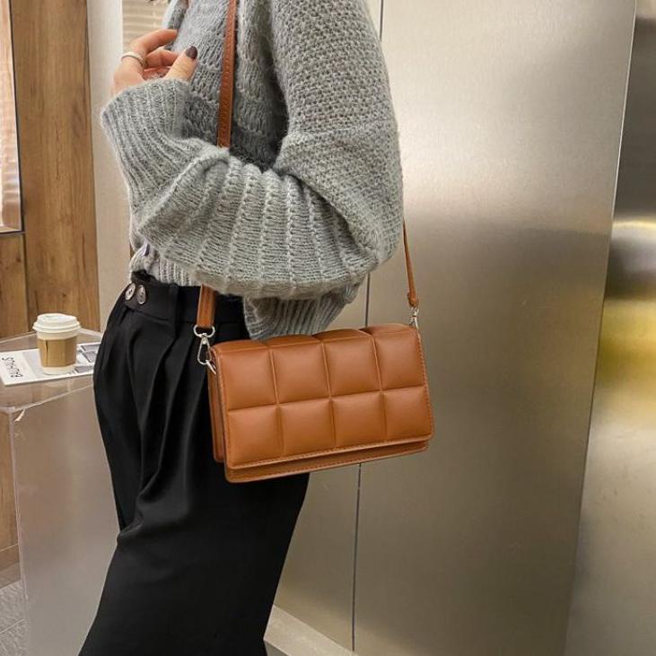 Seller Y9CNM Tas wanita tas selempang kotak tas wanita tas selempang import batam/Tas kotak wanita/T