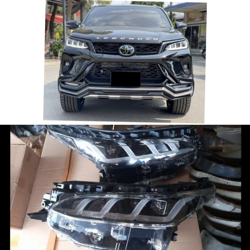 headlamp lampu depan toyota fortuner legender 2022 original