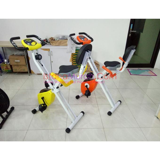Sepeda Statis Magnetik Lipat Xbike - New Excider Bike Dengan Sandaran Ss46546