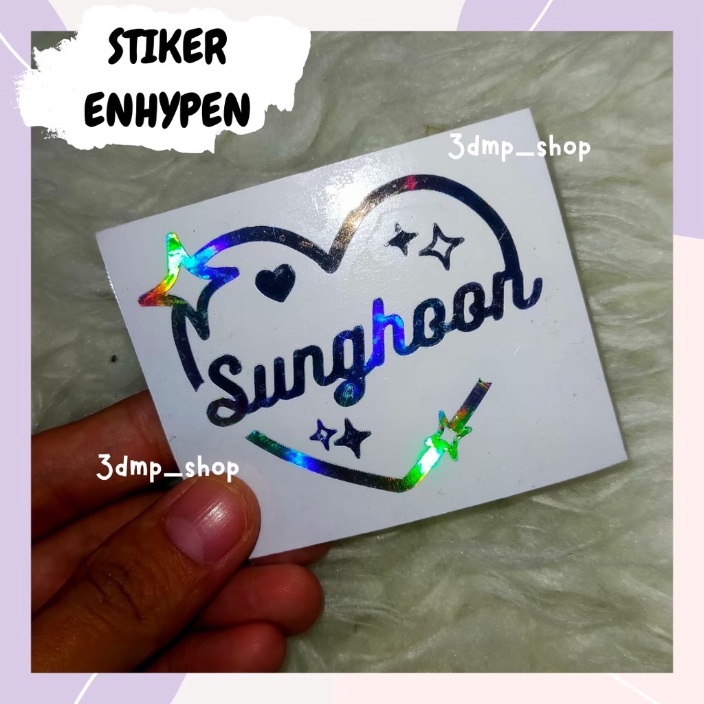 stiker hologram ENHYPEN all member