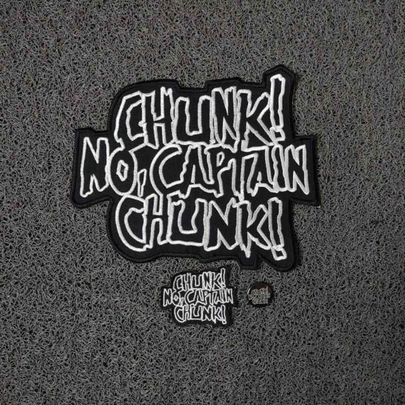Backpatch Chunk No Captain Chunk/Patch Bordir Jahit Besar/Emblem Bordir Bonus Pin Button