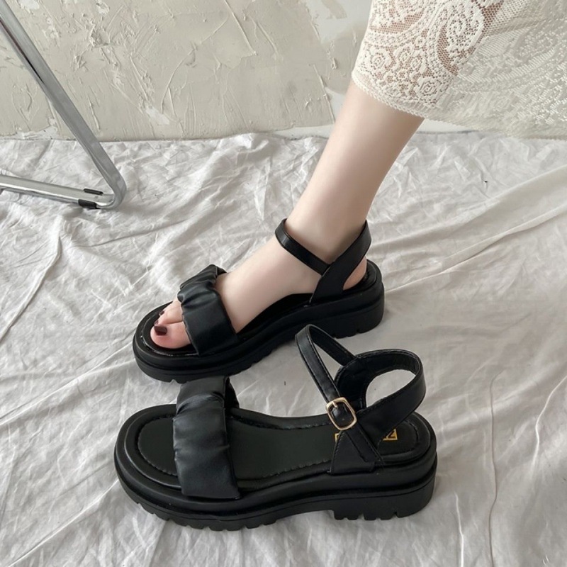 COD Sneakersdaily LX2 Sandal Wanita Wedges Korean Style Elegant Sandal