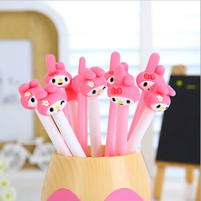 

NR pen cartoon melody lovely cute rabbit gel pen 0 38mm spe019 Putih