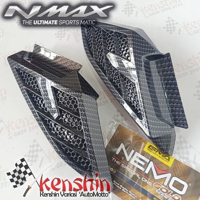 Cover Samping Atas Footstep nmax 2020 Carbon ALL NEW NMAX 2020