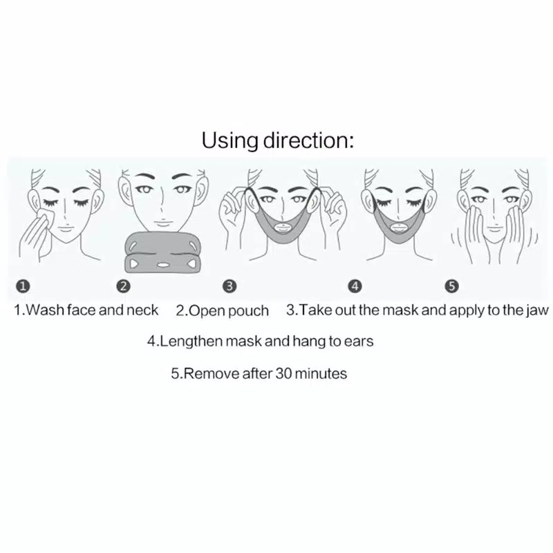 Efero V Shaped Mask Masker Tirus V 4D