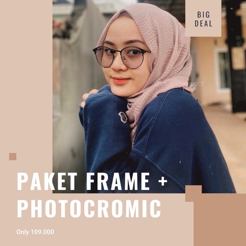 Paket Photocromic Frame Kacamata 1920