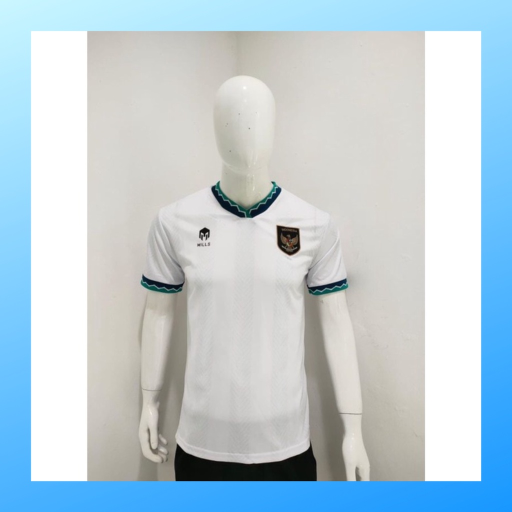 jersey futsal pria kaos sepak bola club baju timnas GARUDA Indonesia atasan GO wanita dewasa t-shirt seragam custom jersy outfit klub olahraga kostum jarsey soccer pakaian oblong sports suit apparel national team INA putih polos