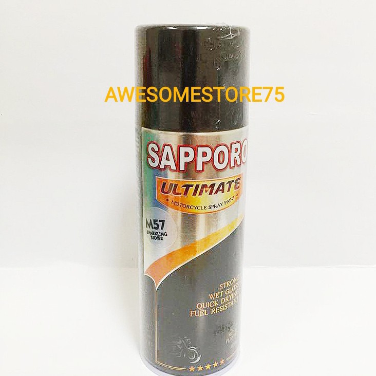 SAPPORO ULTIMATE M57 SPARKLING SILVER Perak Cat Semprot Pilox Pylox