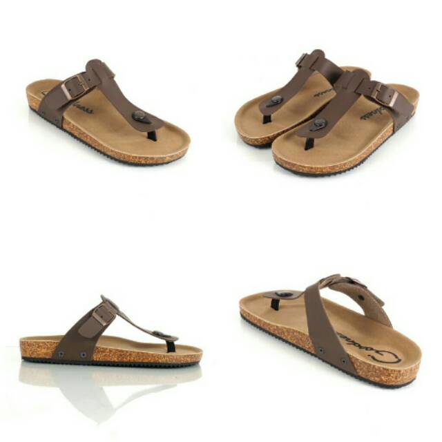 DISC 50% SANDAL KULIT GOODNESS YOUTH BROWN