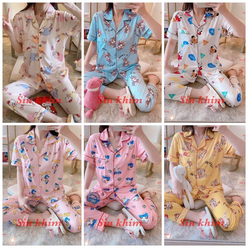 Piyama CP import kancing / baju tidur import