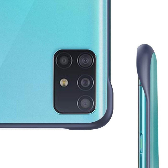 Case Frameless Samsung A71 Transparant Stand Ring