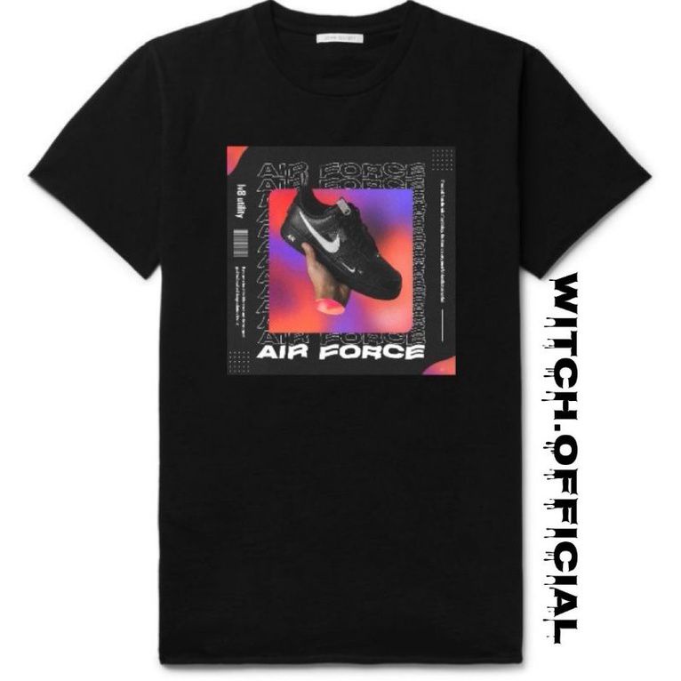 Kaos Baju AIR FORCE / TSHIRT DISTRO HITAM PRIA WANITA DEWASA 24S