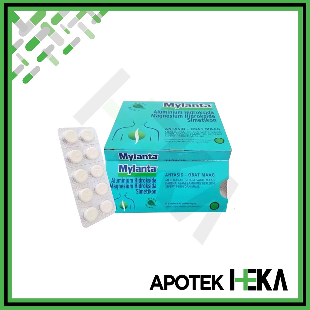 Mylanta Tablet Obat Maag Kembung Box isi 10x10 Tablet (SEMARANG)