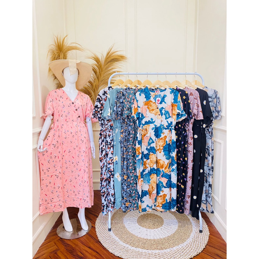 daster panjang kimono lonceng/daster busui/daster kimono/daster lonceng/daster panjang/daster rayon/