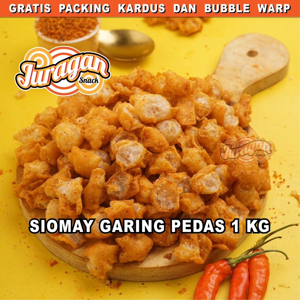 SIOMAY KERING PEDAS 1 KG snack kiloan makanan ringan jajanan cemilan camilan pedas asin gurih murah