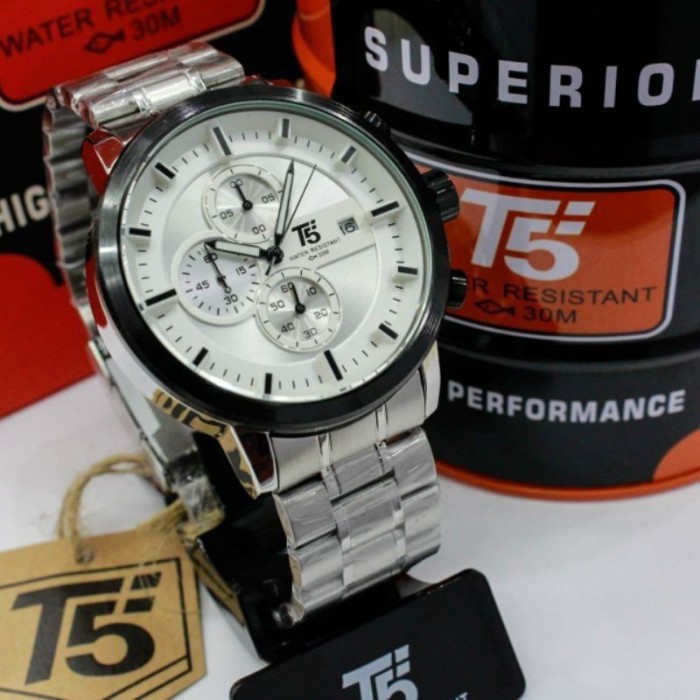 Jam Tangan Pria T5 H3451 T5 H 3451 original bergaransi free tin box