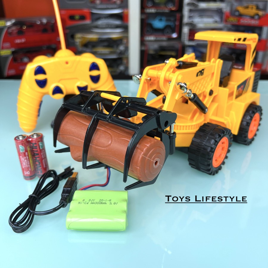 Mainan Mobil Truk Konstruksi Bulldozer RC Remote Control Construction