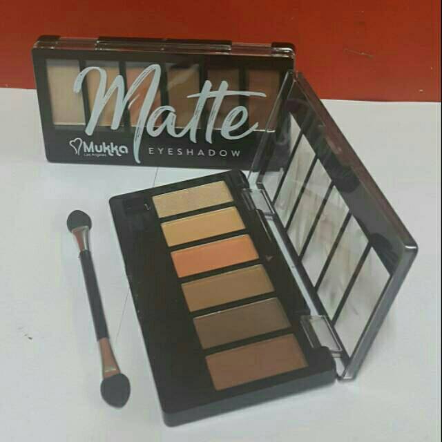 Eyeshadow Matte Mukka 6 Warna