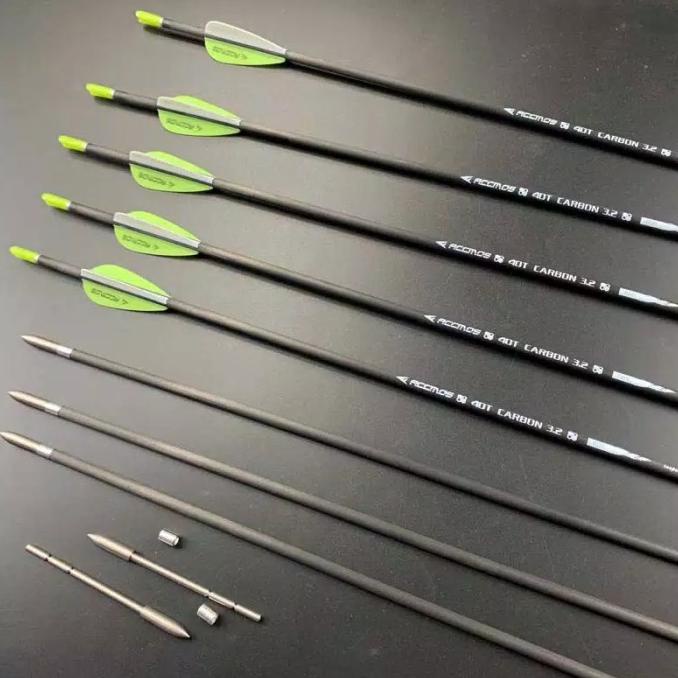 Setengah Lusin Arrow Carbon Accmos Diameter Mirip X10 Bima Archery