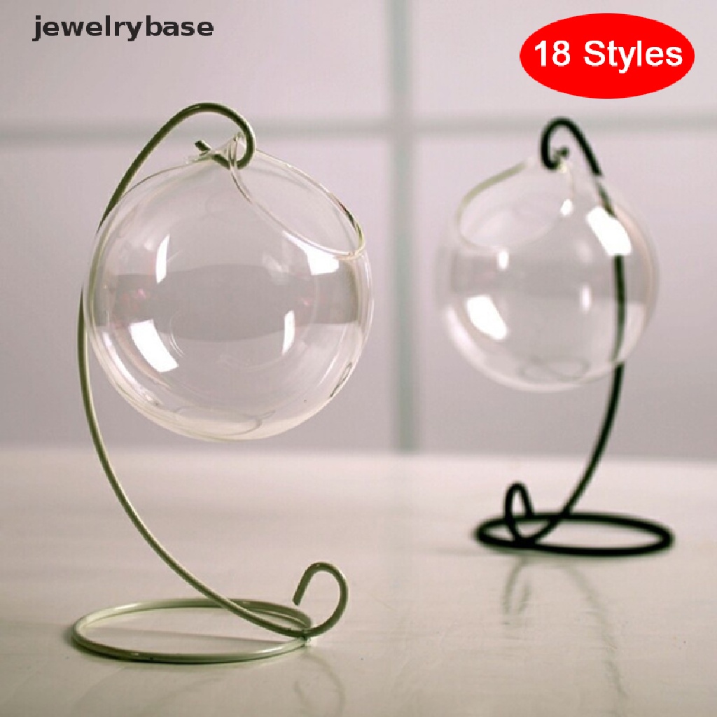 [Base] Hanging Transparent Ball Glass Flower Planter Vase Terrarium Landscape Container Boutique