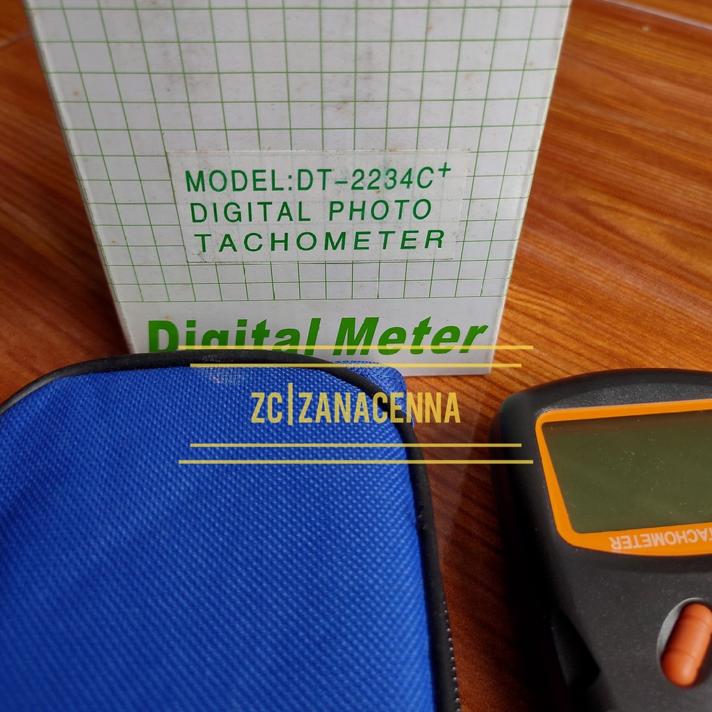 Alat pengukur Putaran Tachometer Digital Laser DT-2234C+ RPM