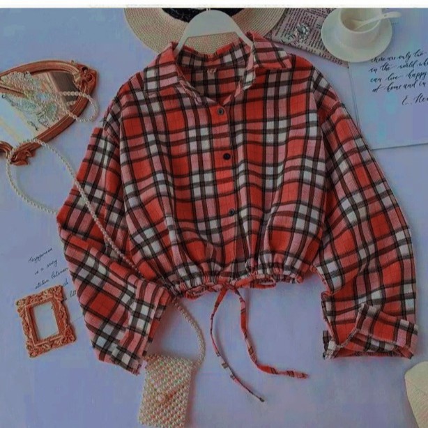 AFI - EC - Kemeja Kerlita Plaid-Maroon