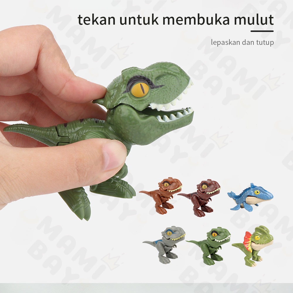 OKEYI Mini Mainan Dinosaurus Lucu Gigit Jari/Dinosaurus Mainan Kecil