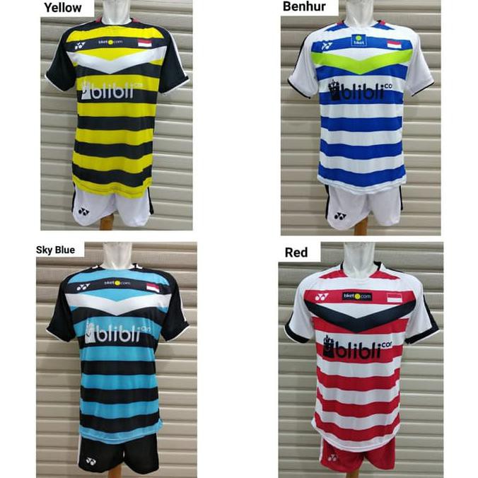 Jersey Koas Setelan Baju Badminton / Bulutangkis Yonex Y34 Polos