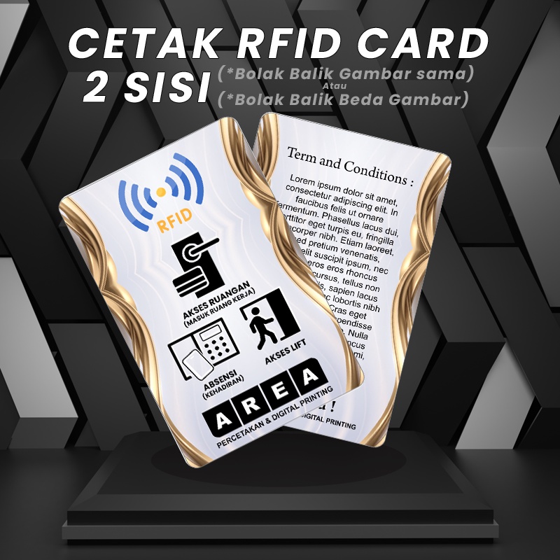 

Cetak Print RFID Proximity Card 2 Sisi Tanpa Laminasi/Kartu Akses 2 Sisi