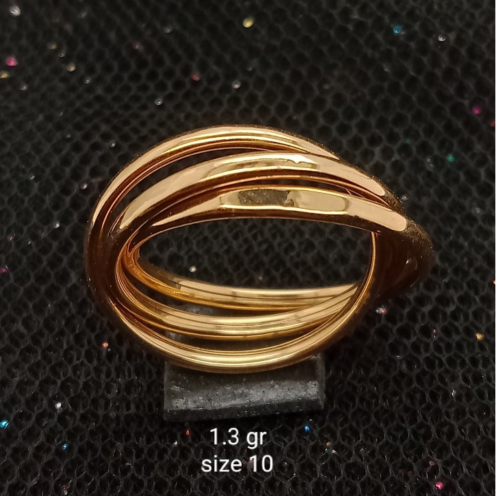 Cincin Emas 17 K - 1.3 gr Kadar 750 - 2950