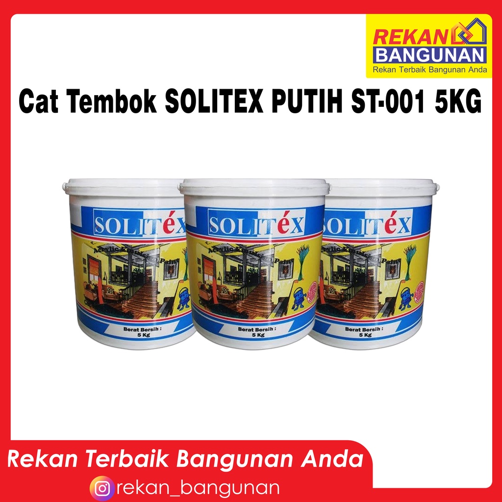 Cat Tembok SOLITEX PUTIH ST-001 5KG