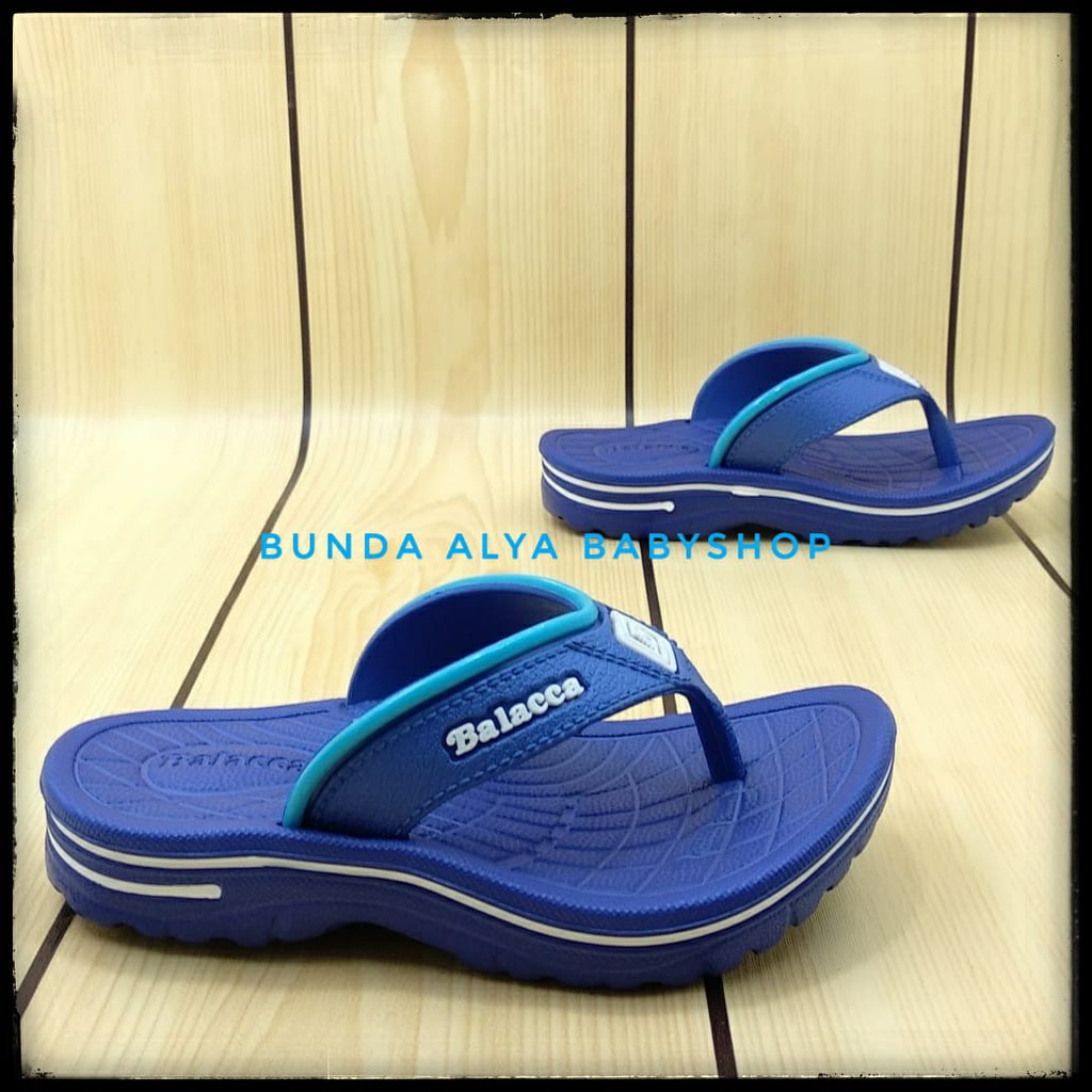 Sendal Anak Laki Jepit Umur 3 4 5 6 Tahun Karet Anti Licin BIRU - Sandal Anak Cowok Karet Anti Licin Size 23 - 33