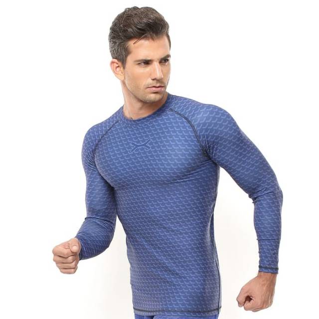 FPS-007UN Kaos lengan panjang sport fitness bodyfit FLEX ungu