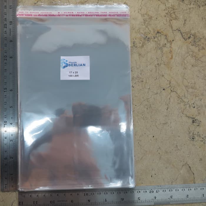

Ready Stok Plastik OPP 17X25CM KW1 100LBR Lem atau Seal Grosir