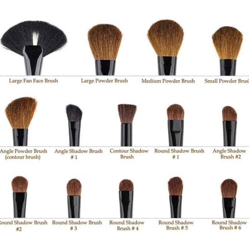 Brush Kuas Alat Make Up Set Dengan Pouch